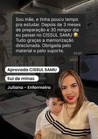 Depoimento de Juliana, Enfermeira: Aprovada no CISSUL SAMU